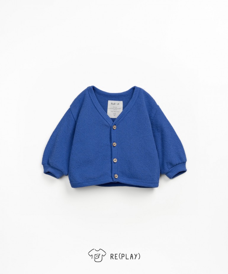 Cardigan in maglia con filato Re(Play)