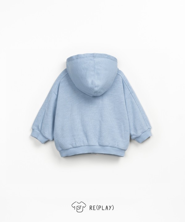 Casaco de malha com mistura de algod�o e algod�o org�nico