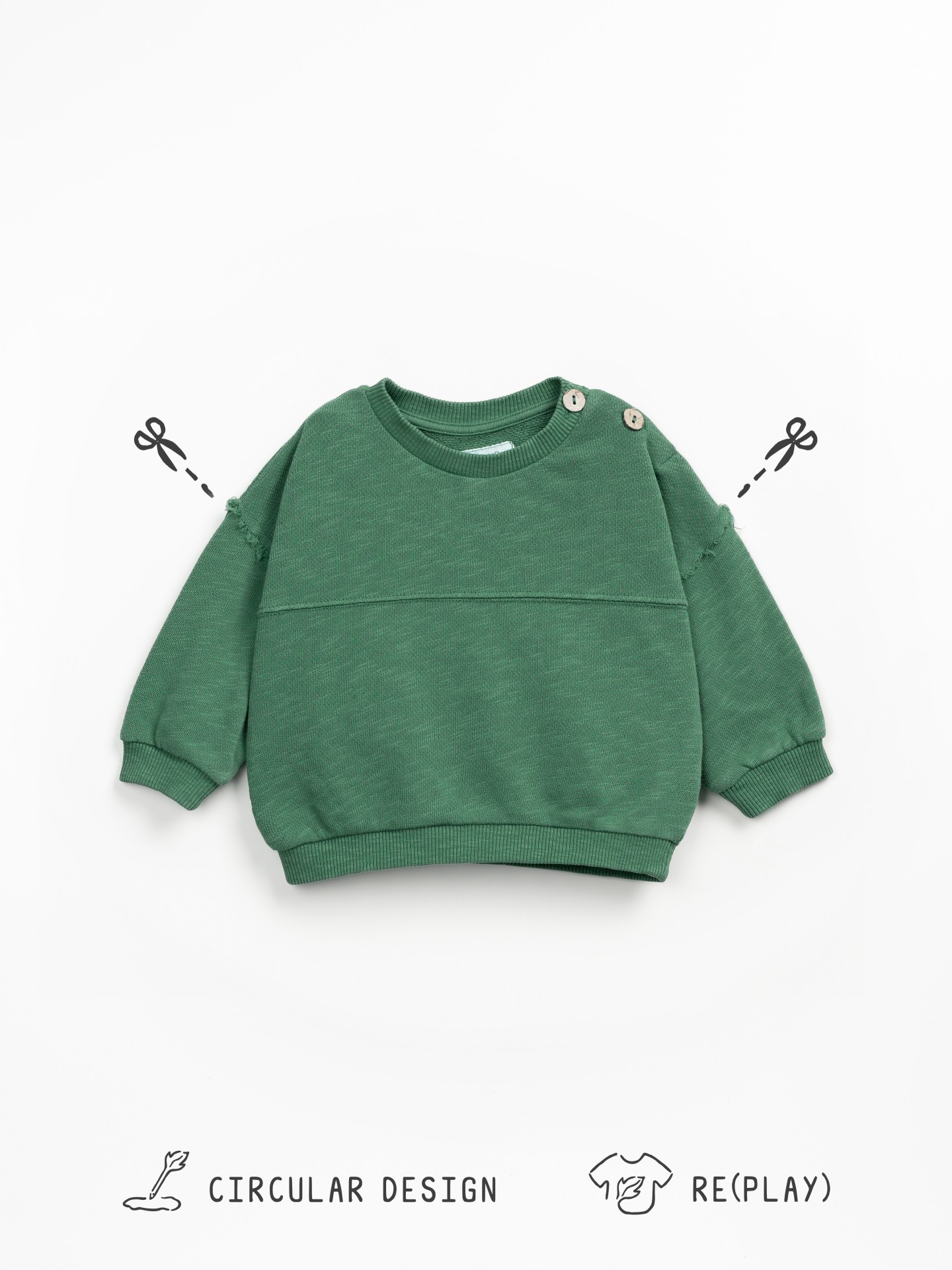 Sweat en maille avec fibres naturelles