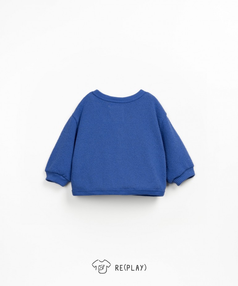 Cardigan in maglia con filato Re(Play)