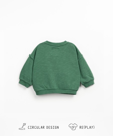 Knit sweat with natural fibers