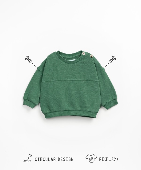 Sweat en maille avec fibres naturelles