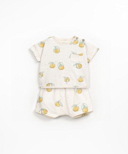 Pijama con estampado de naranjas