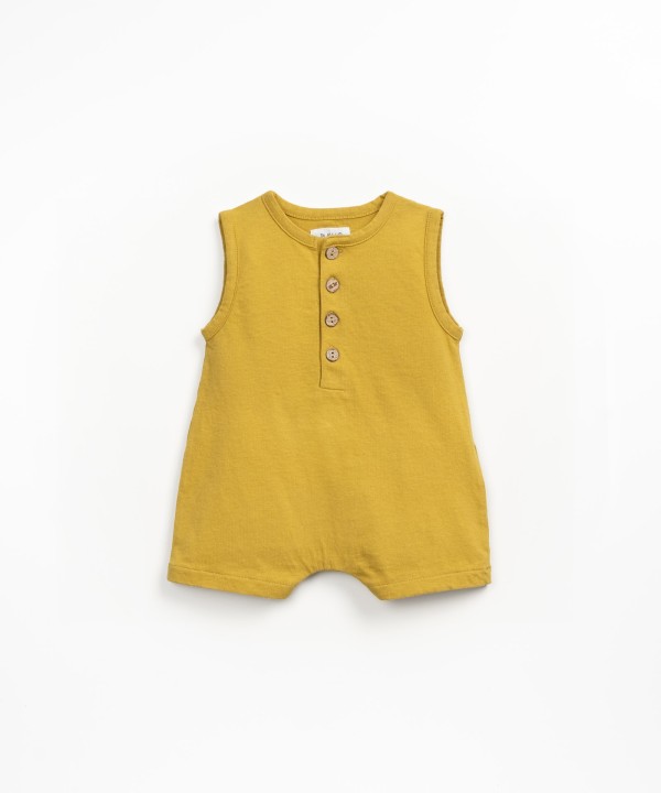 Macac�o com mistura de algod�o org�nico e algod�o reciclado