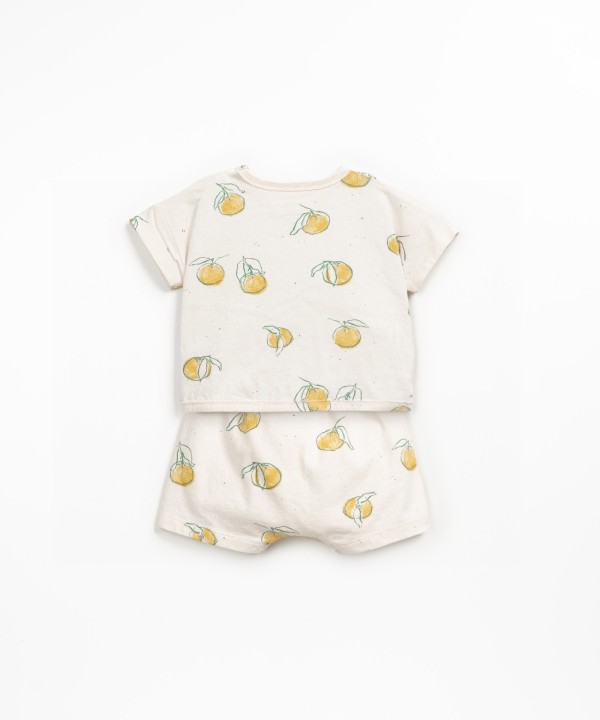 Pijama con estampado de naranjas