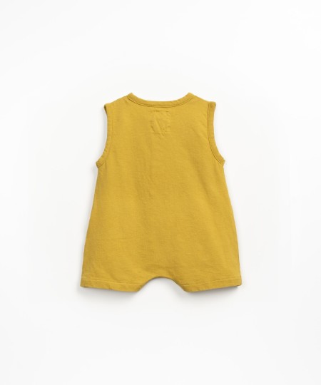 Tuta in misto cotone biologico e cotone riciclato