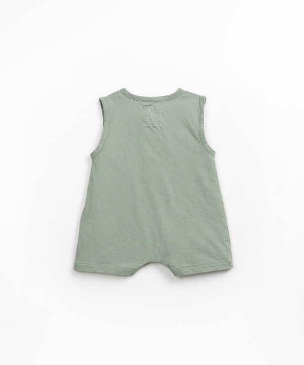 Macac�o com mistura de algod�o org�nico e algod�o reciclado