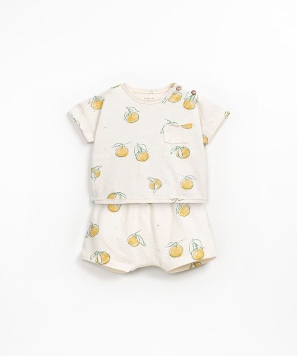 Pijama con estampado de naranjas