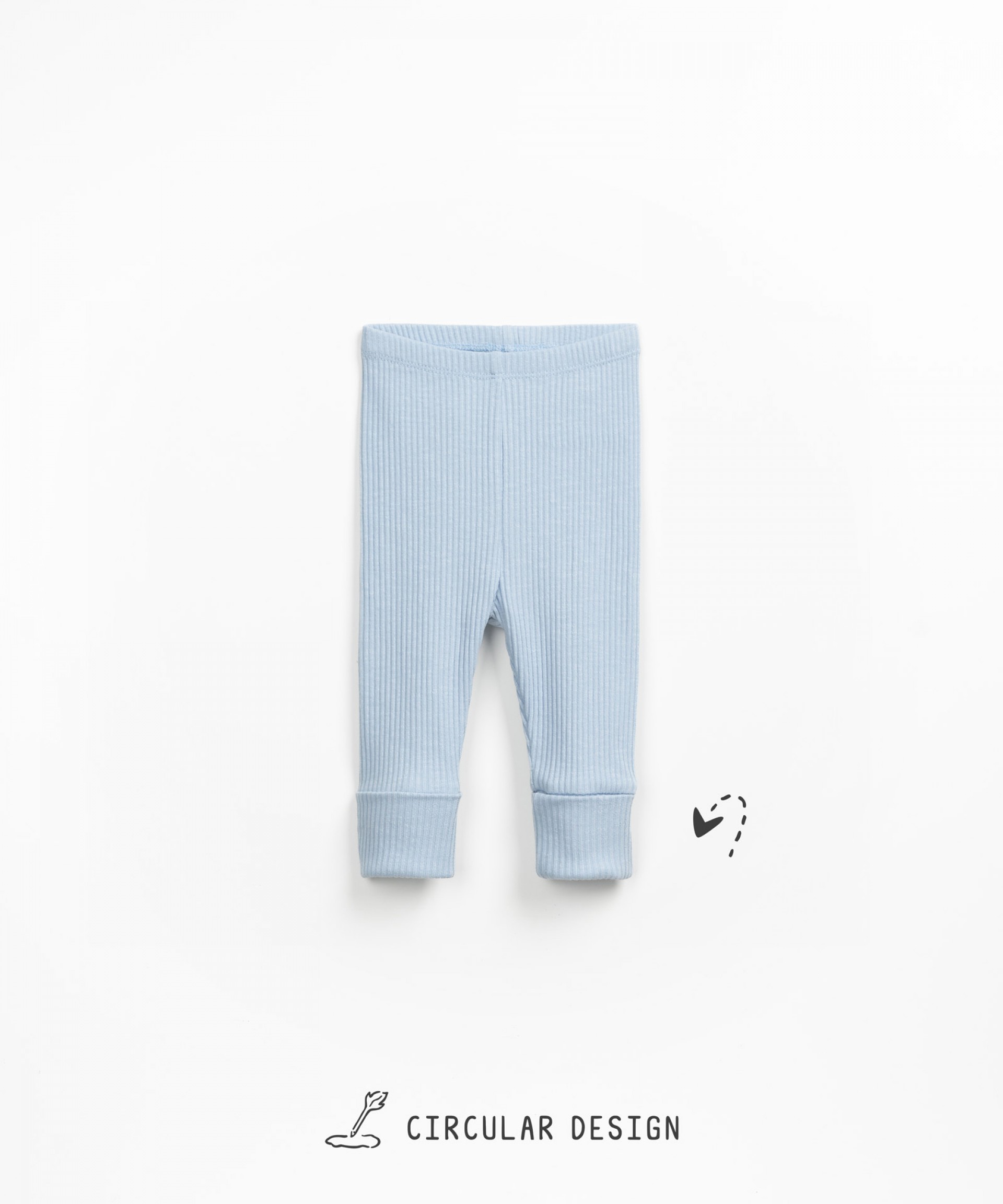 Leggings de malha em algodo orgnico