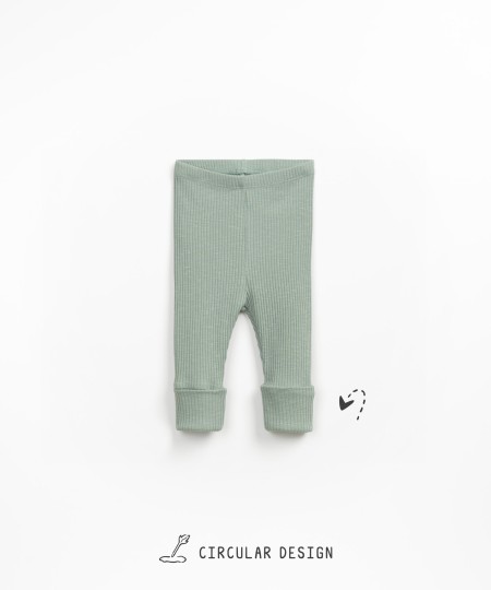 Leggings de punto acanalado