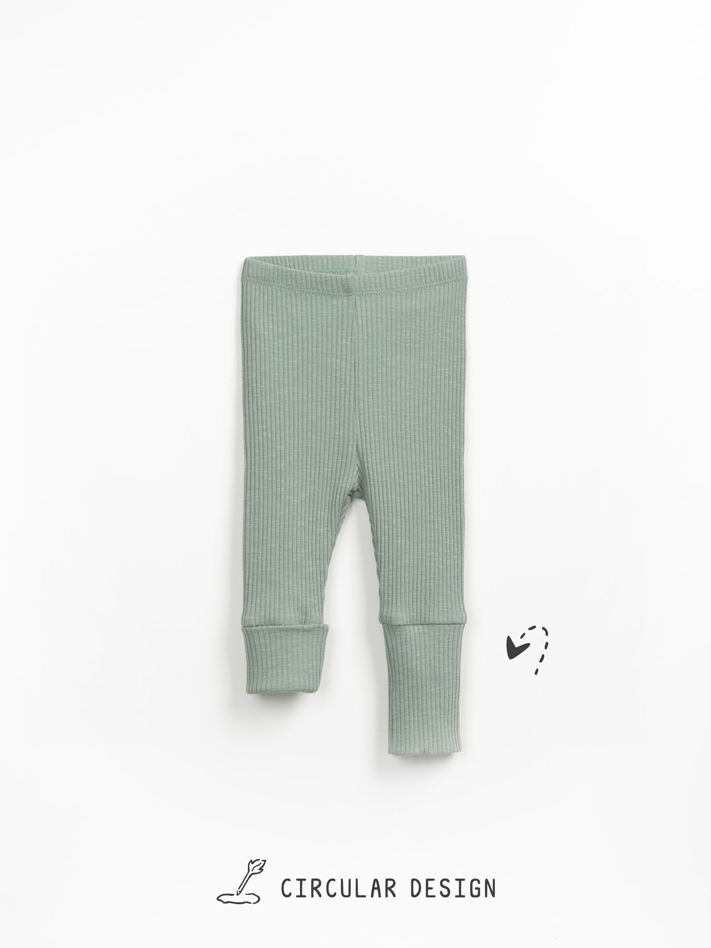 Leggings a coste in maglia