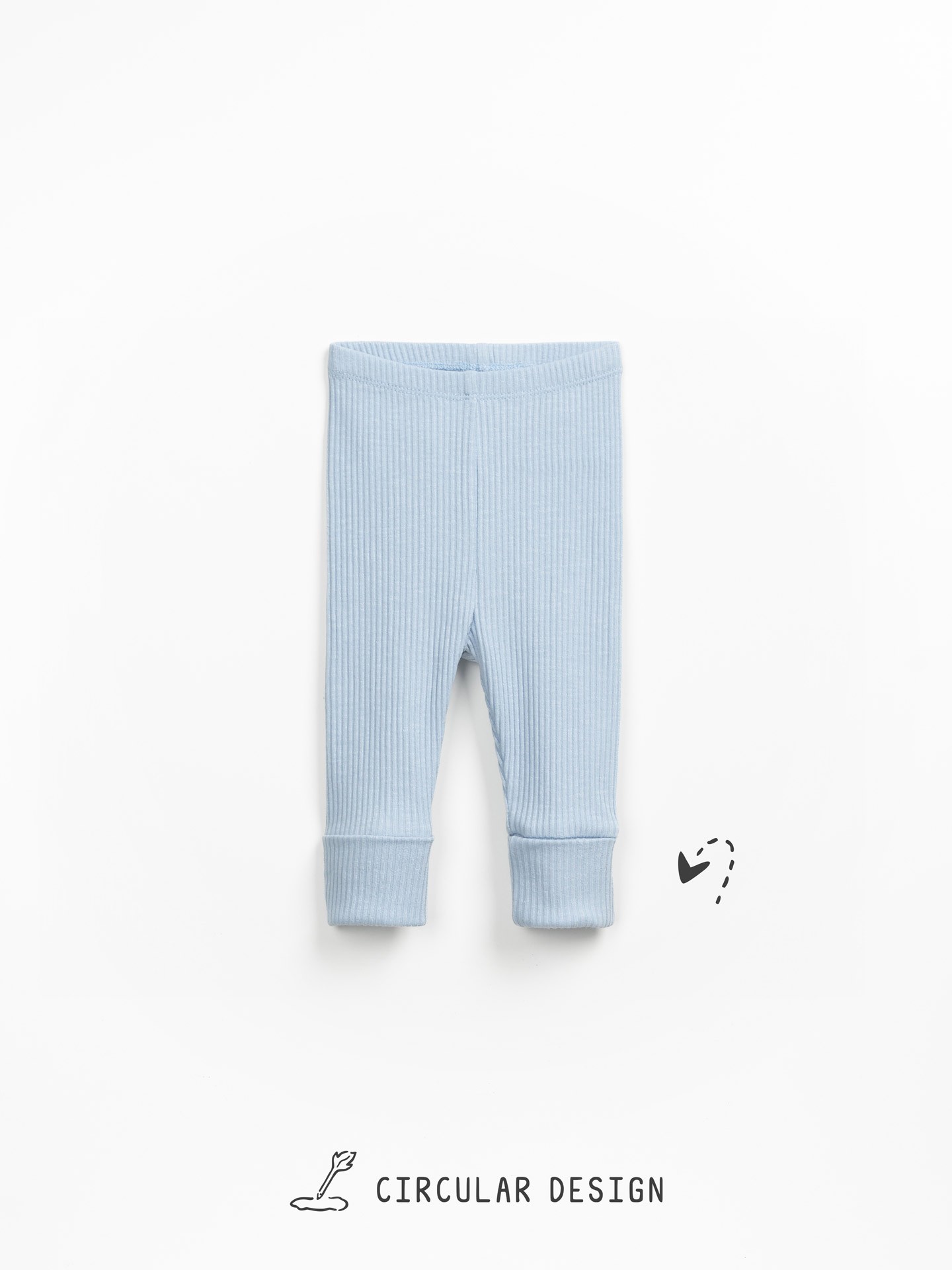 Leggings in maglia a costine