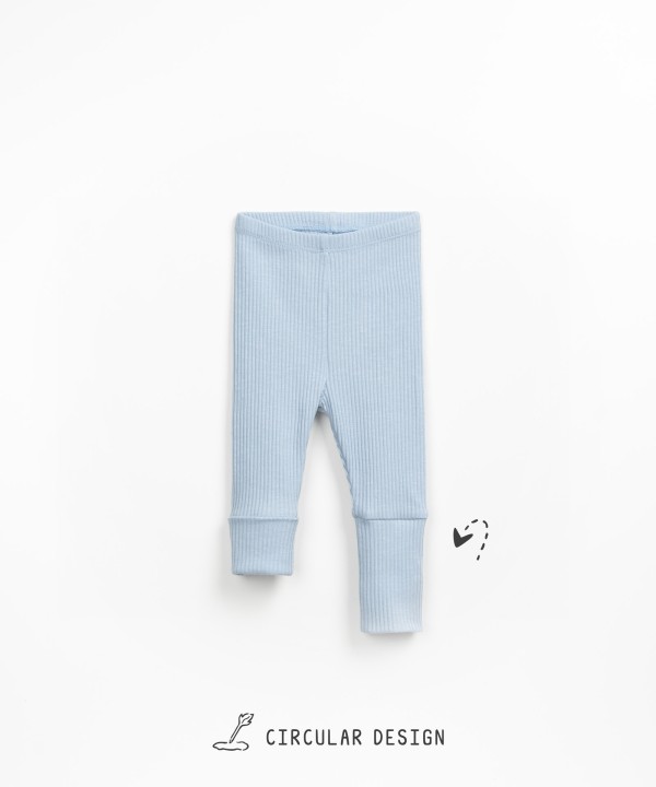 Ribbed knit leggings