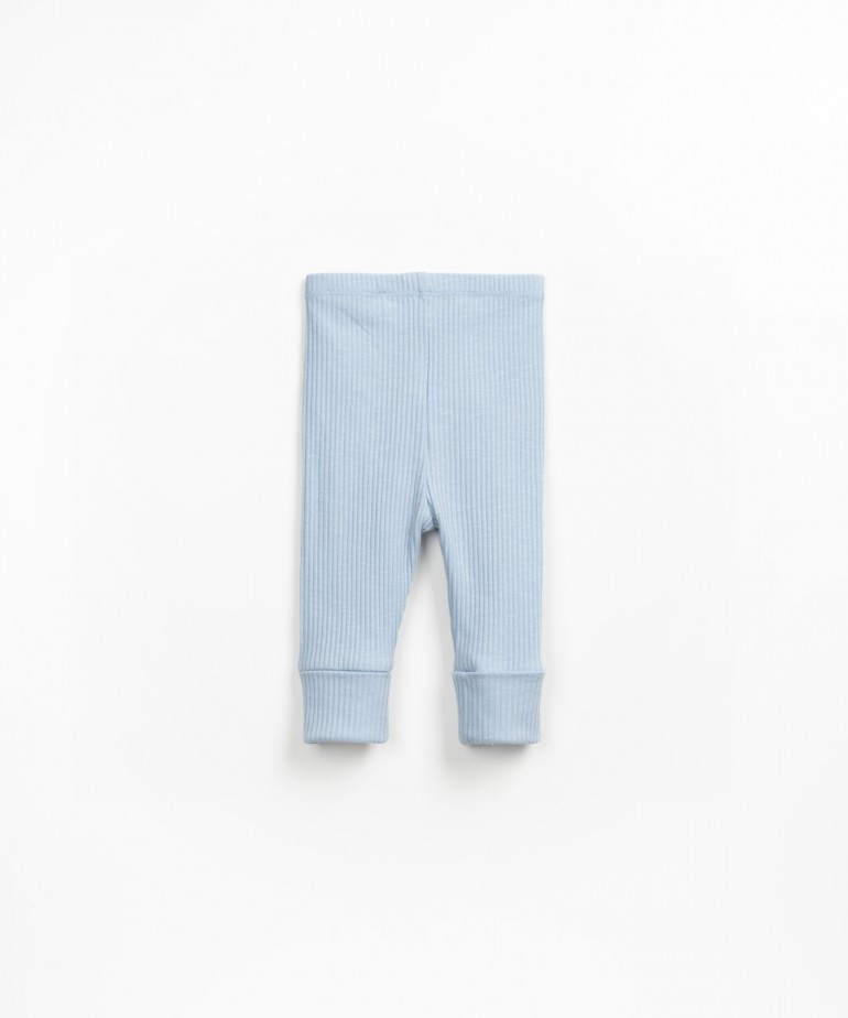 Leggings in maglia a costine