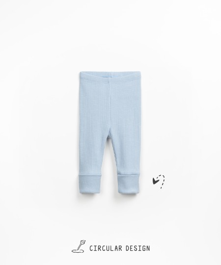 Ribbed knit leggings