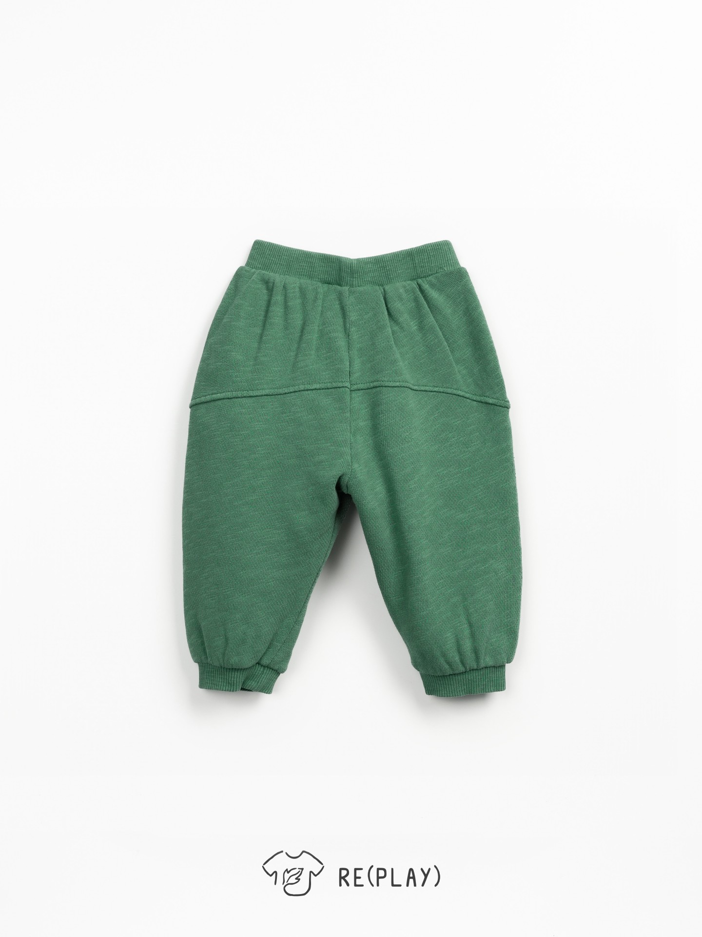 Jersey trousers with decorative drawstring