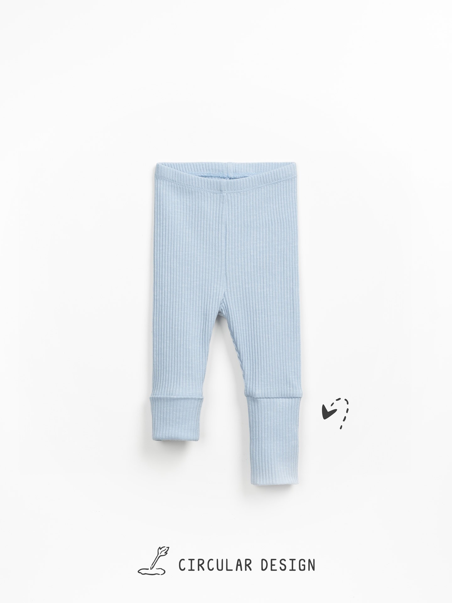 Leggings in maglia a costine