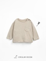 Camiseta en mezcla de algod�n org�nico y lino