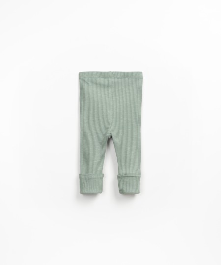 Leggings de punto acanalado