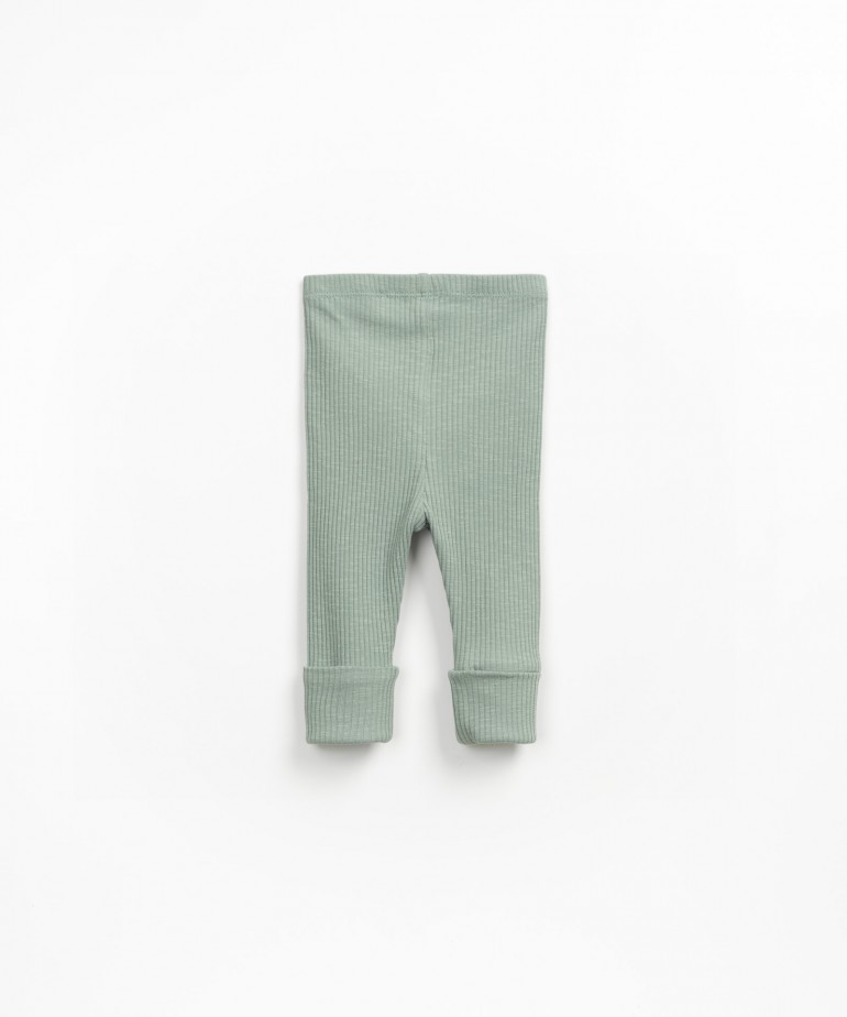 Leggings a coste in maglia