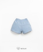 Pantaln corto con mezcla de fibras naturales