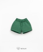 Jersey shorts in a blend of natural fibers