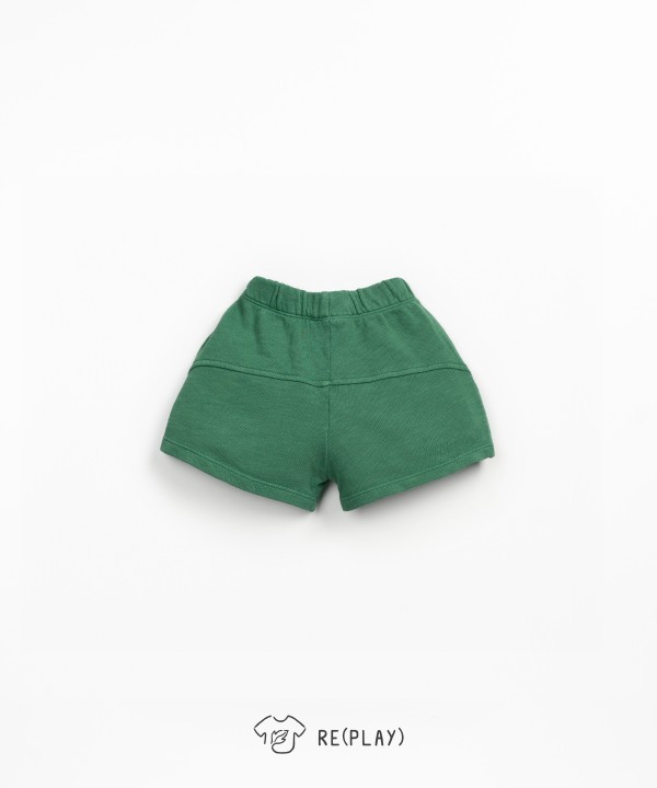 Jersey shorts with decorative drawstring