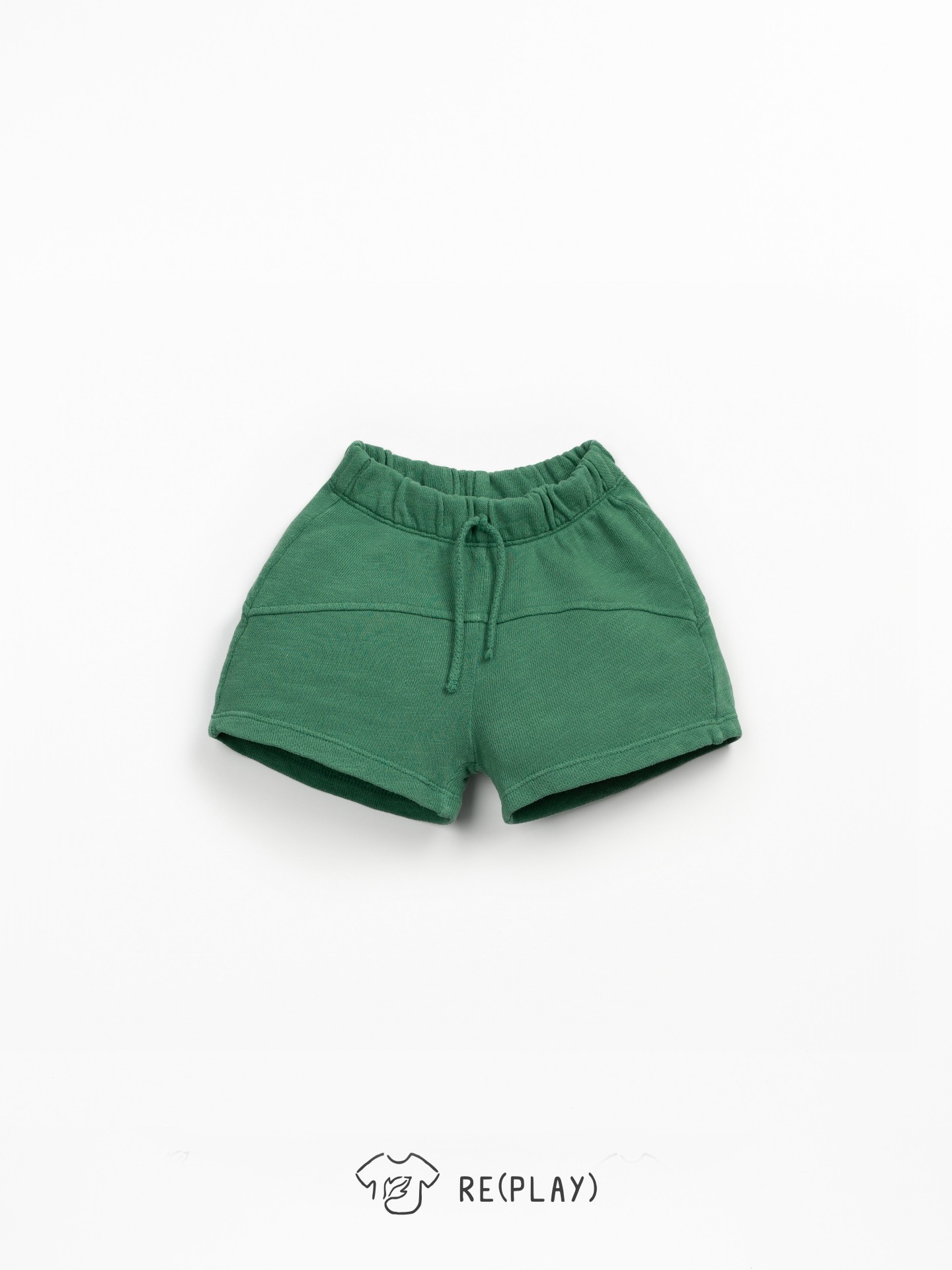 Jersey shorts with decorative drawstring
