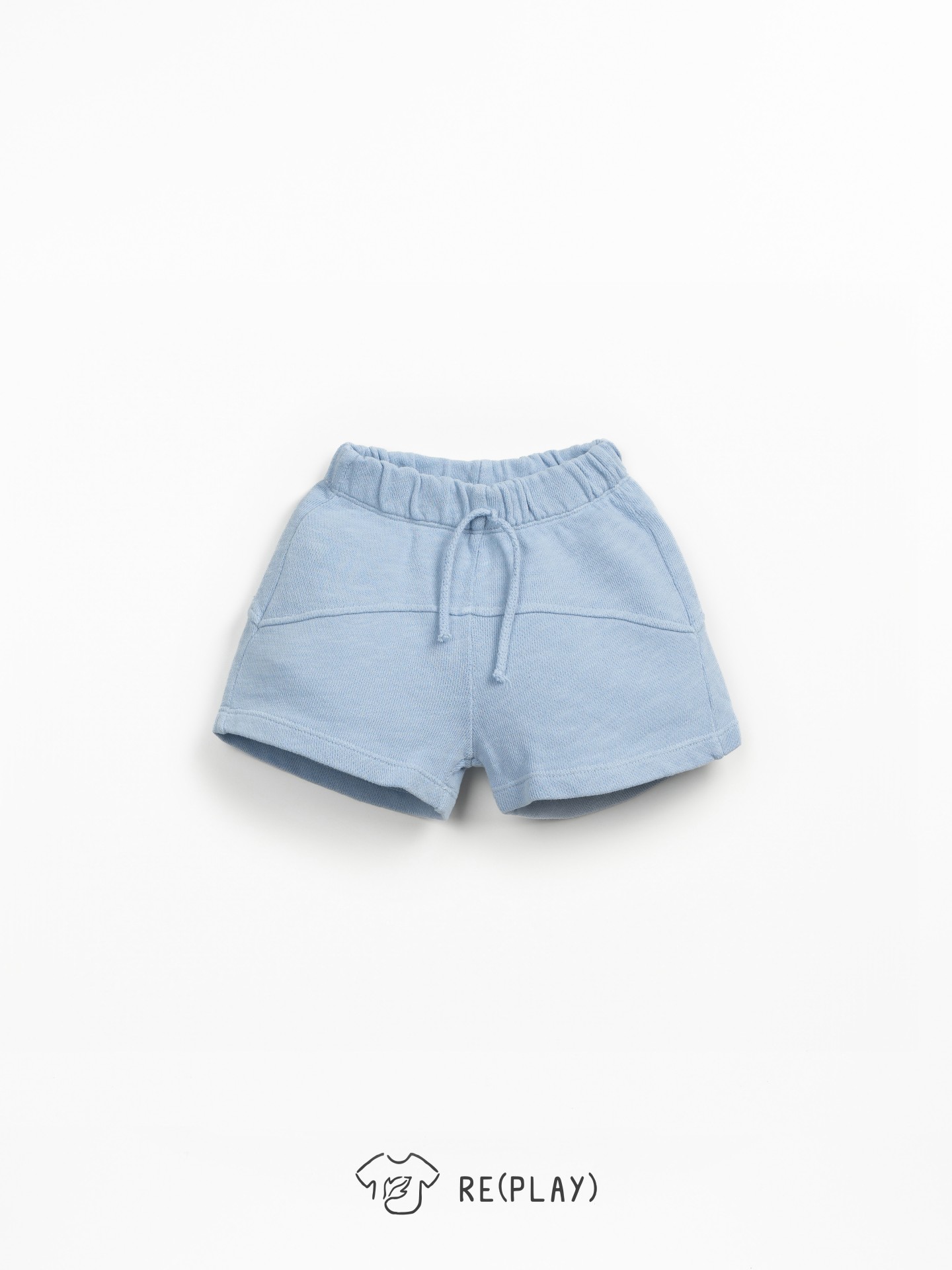 Jersey shorts with decorative drawstring