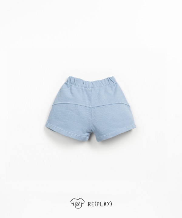 Jersey shorts with decorative drawstring