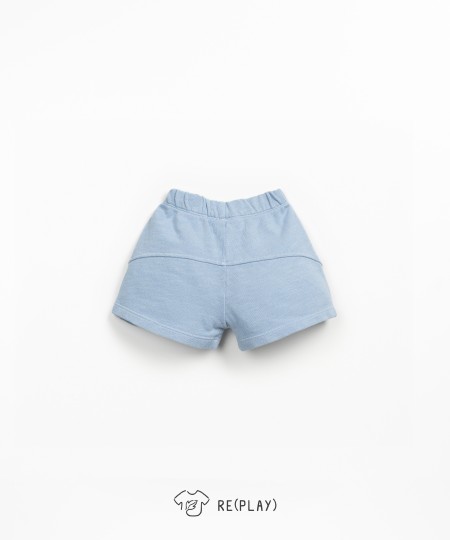 Jersey shorts with decorative drawstring