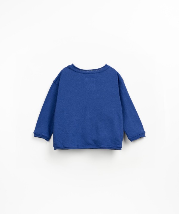 T-shirt en m�lange de coton biologique et lin