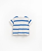 Camiseta de rayas con mezcla de fibras naturales