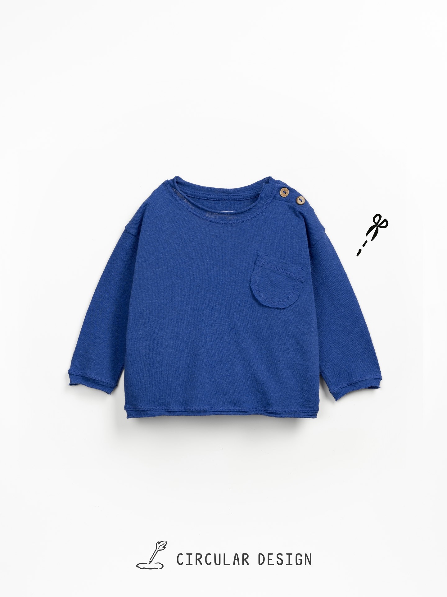 Camiseta en mezcla de algodón orgánico y lino