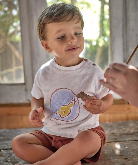 T-shirt with front design