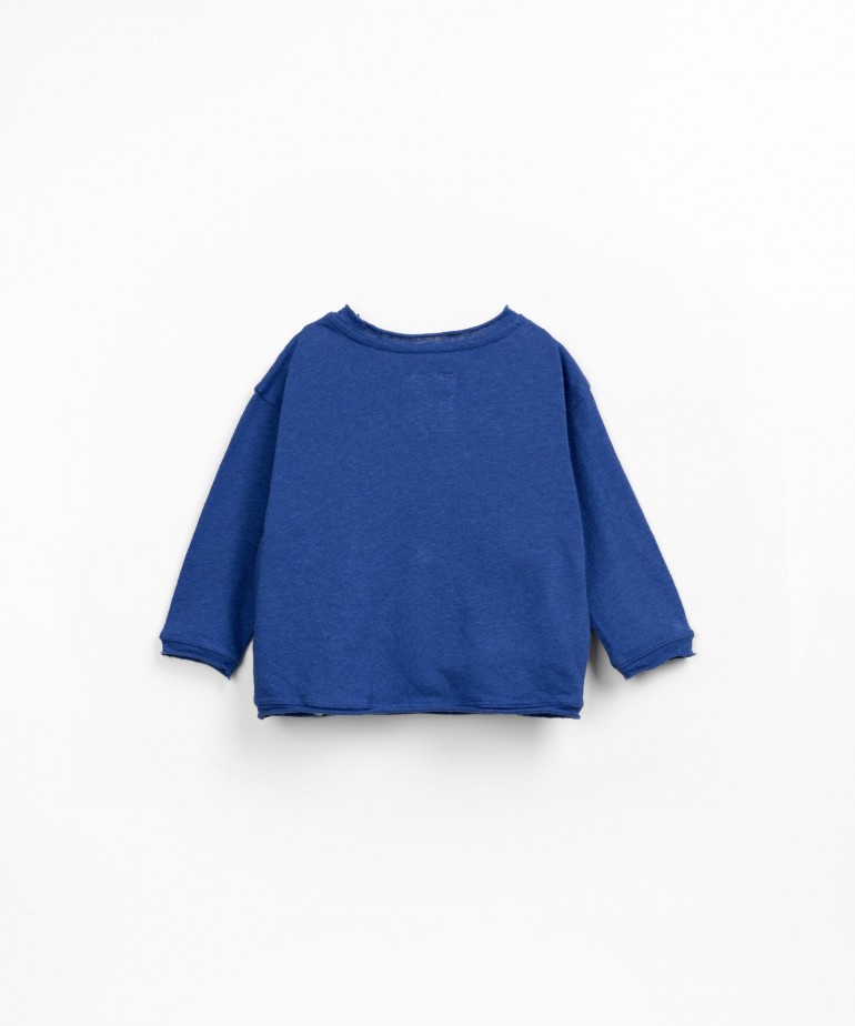 T-shirt com mistura de algodo orgnico e linho