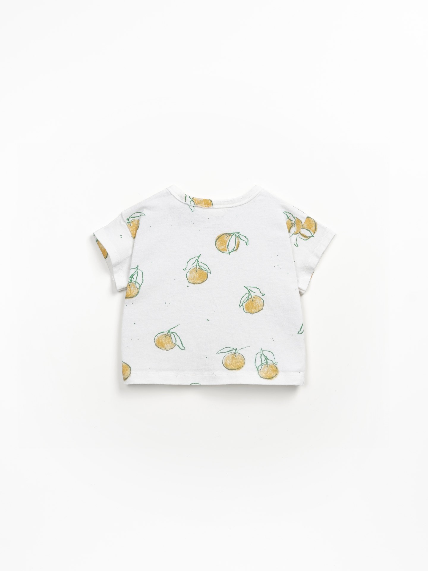 T-shirt mistura de algodão orgânico e algodão reciclado