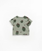Organic cotton t-shirt with strawberry print