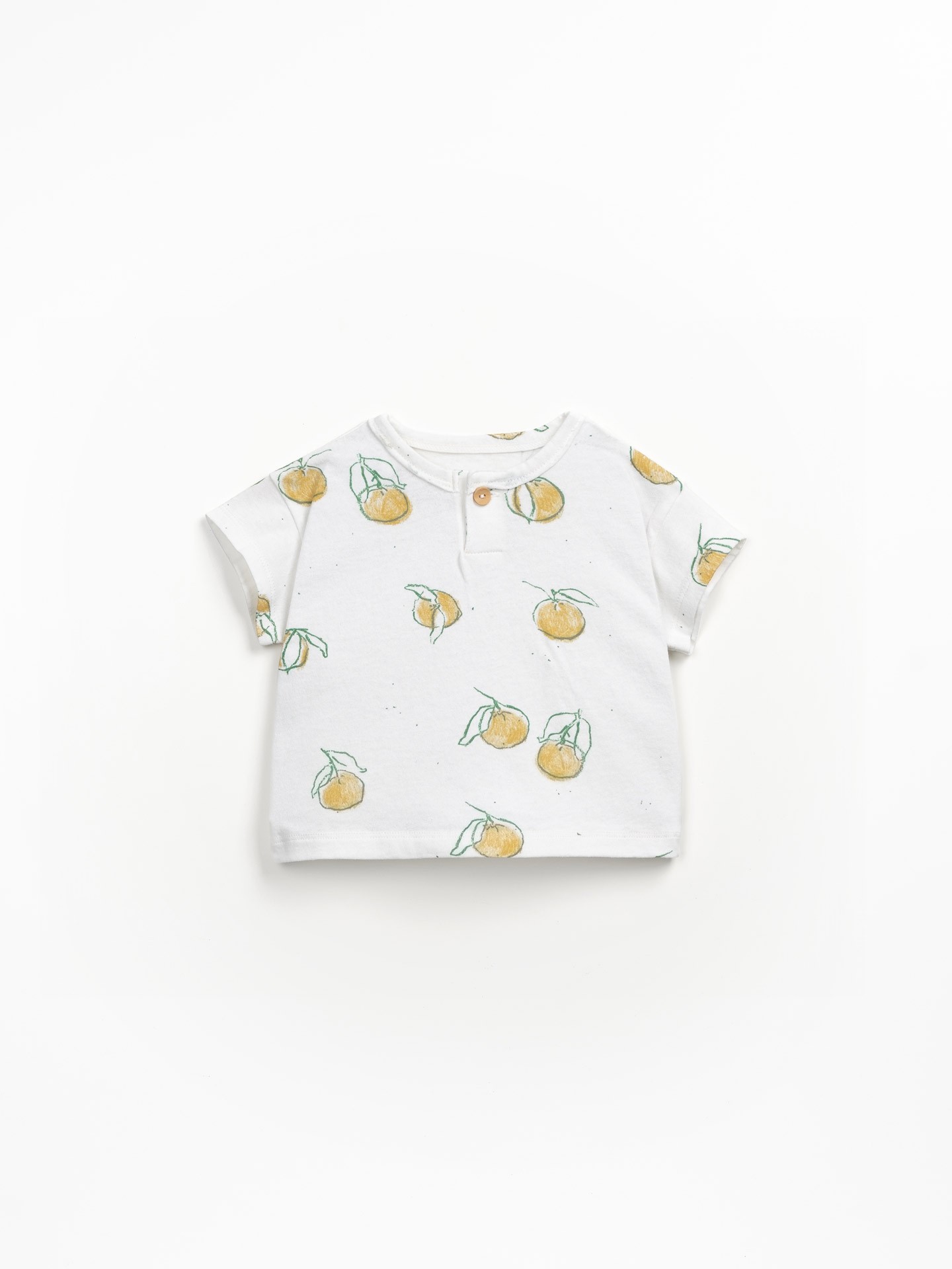 T-shirt mistura de algodão orgânico e algodão reciclado