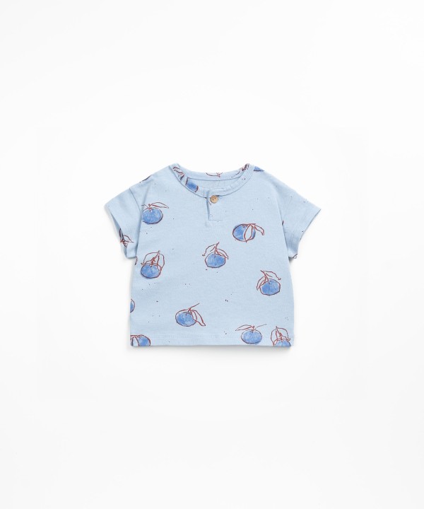 T-shirt mistura de algod�o org�nico e algod�o reciclado