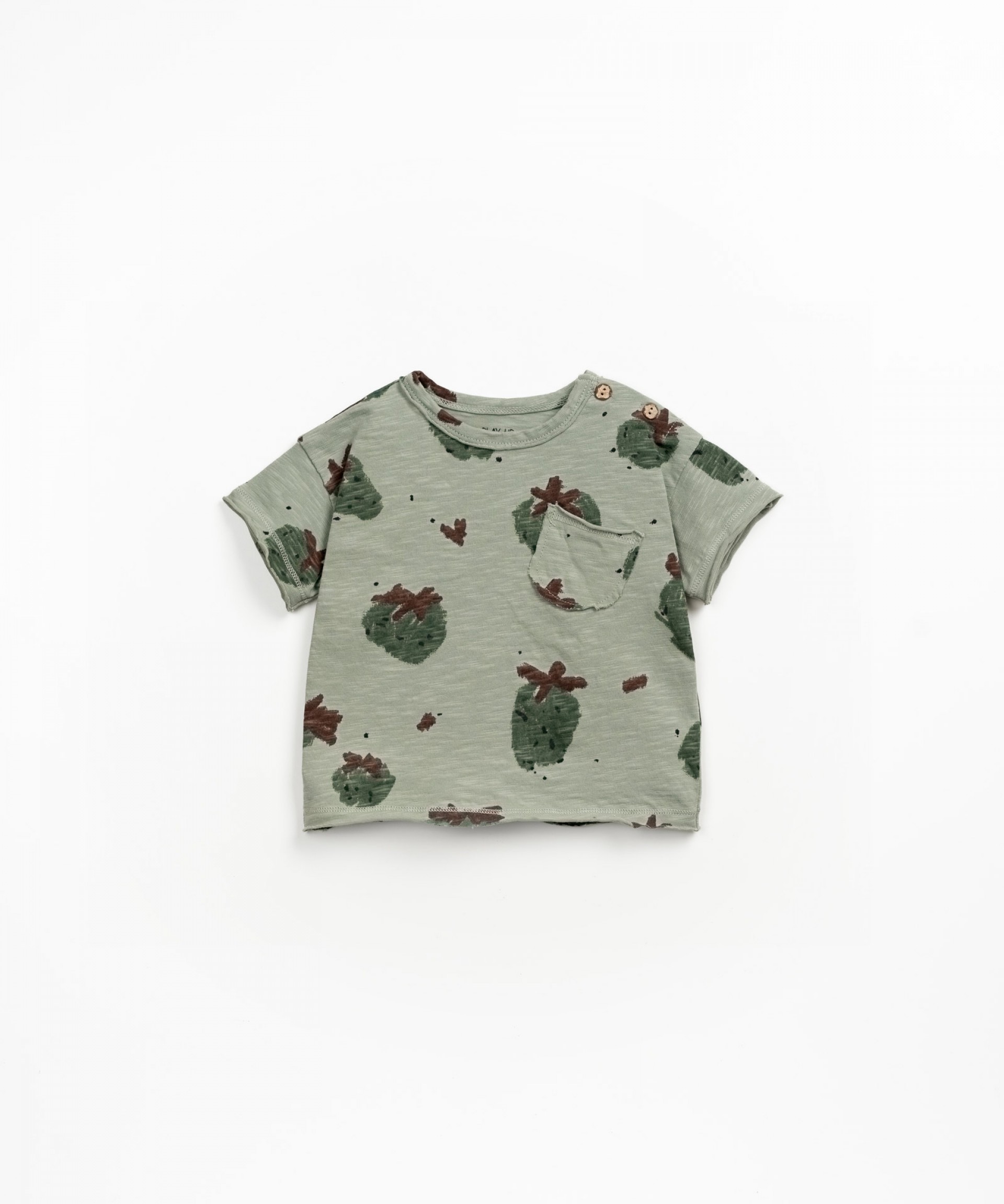 Organic cotton t-shirt with strawberry print