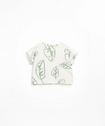 T-shirt with shoulder opening