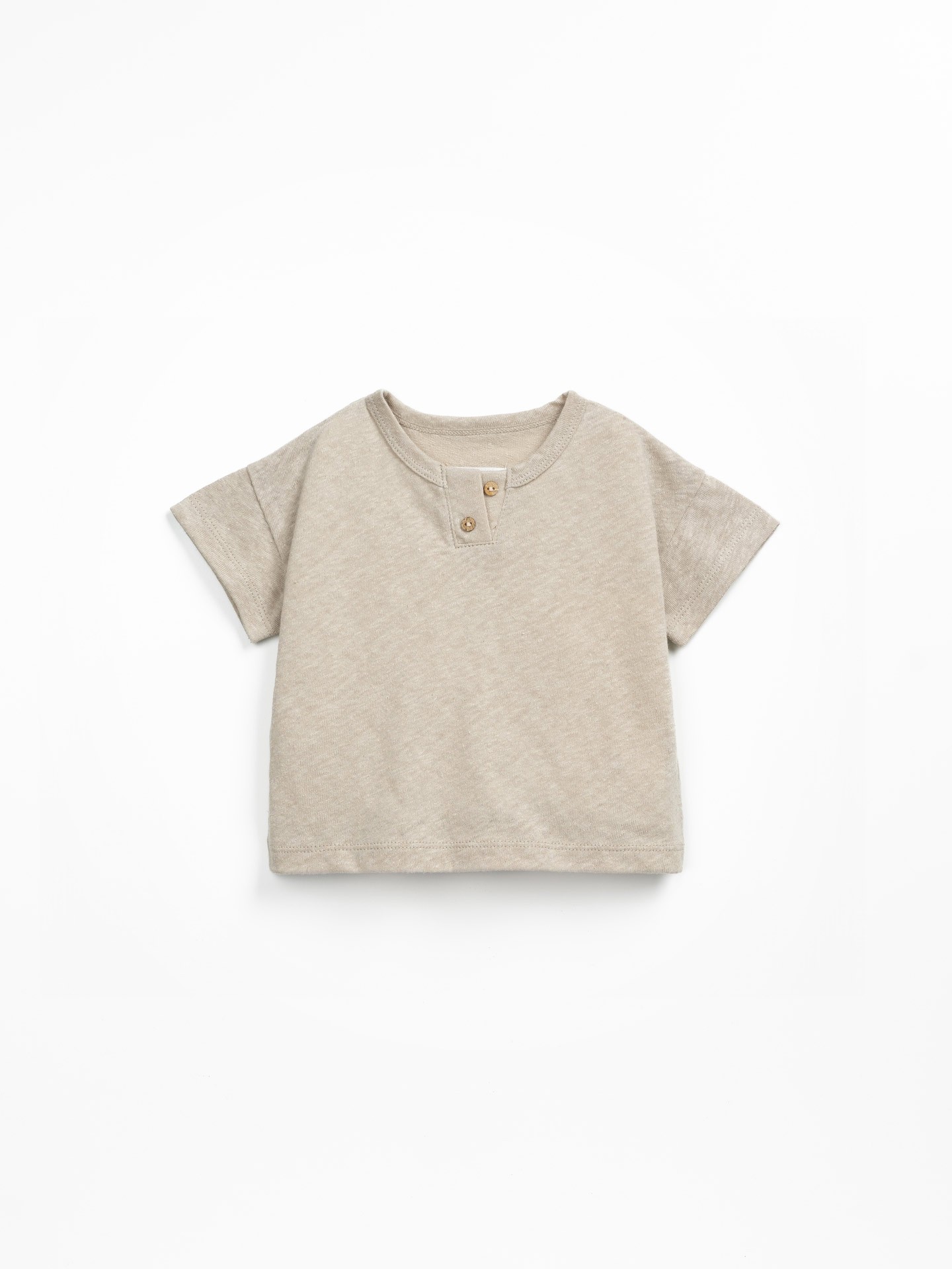 Camiseta en mezcla de lino y algodón orgánico