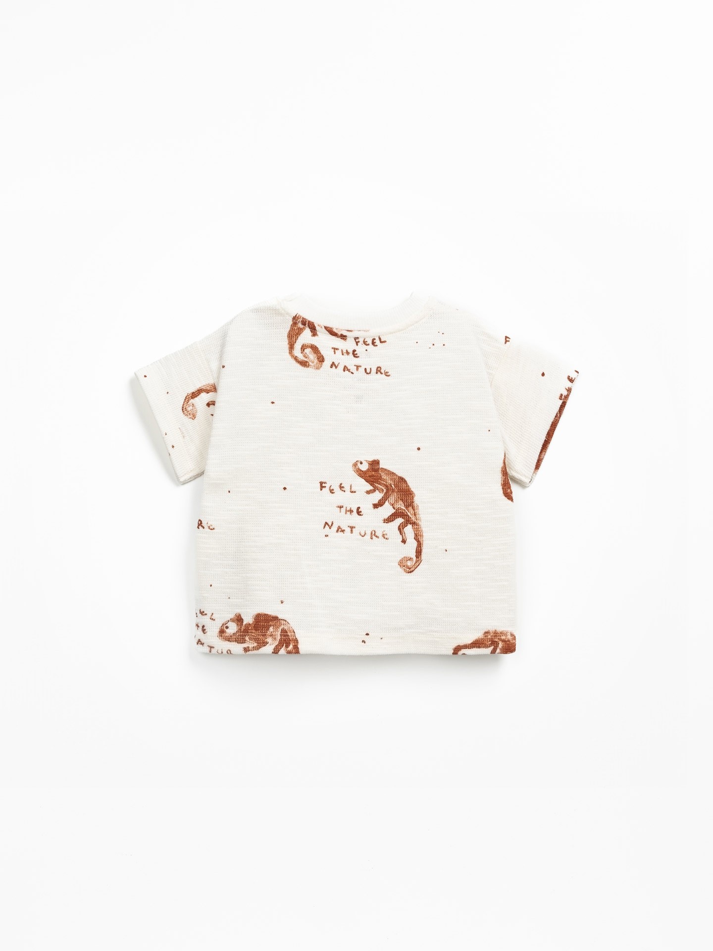 Camiseta con estampado de camaleones