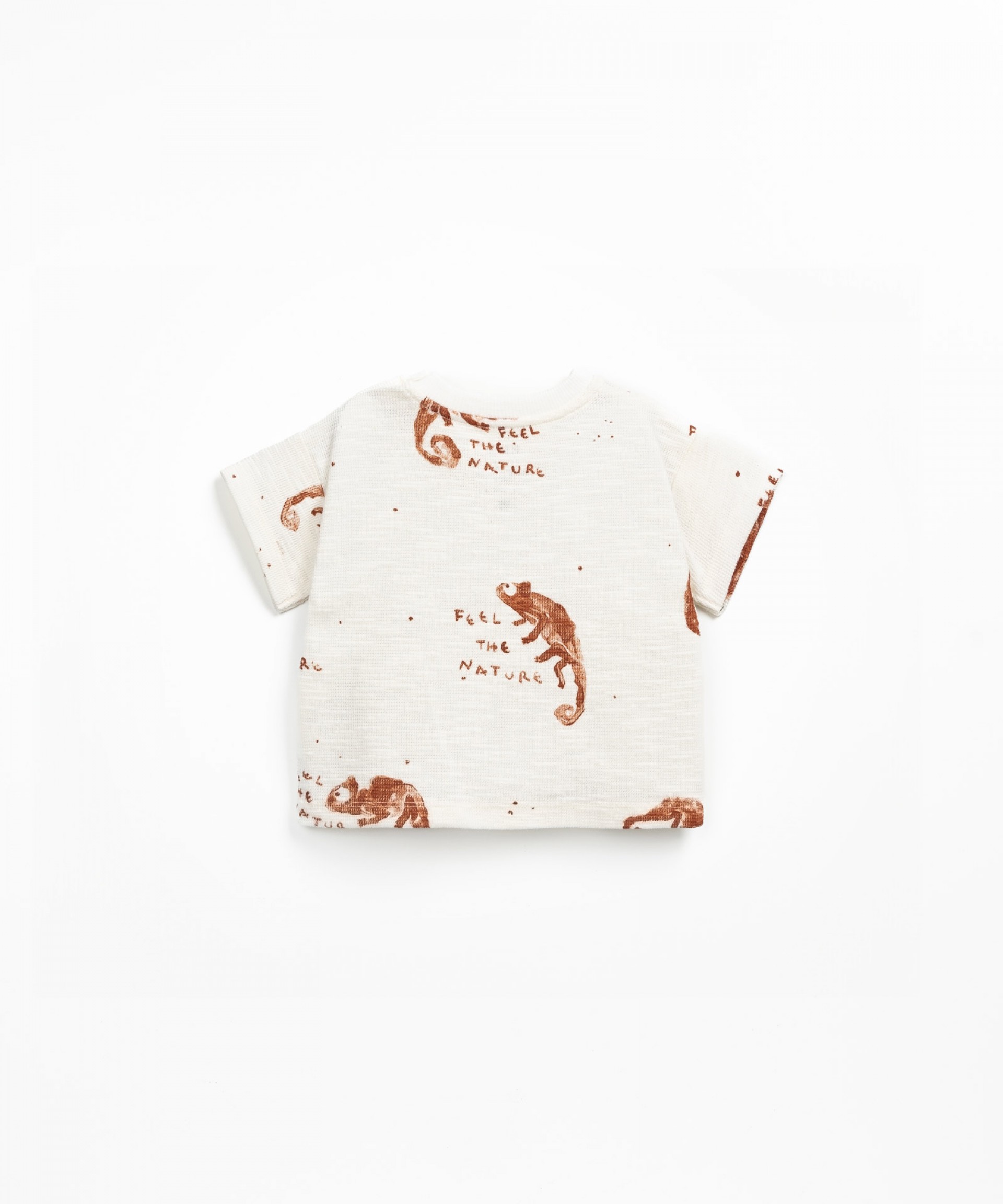 T-shirt em algodo orgnico com estampado