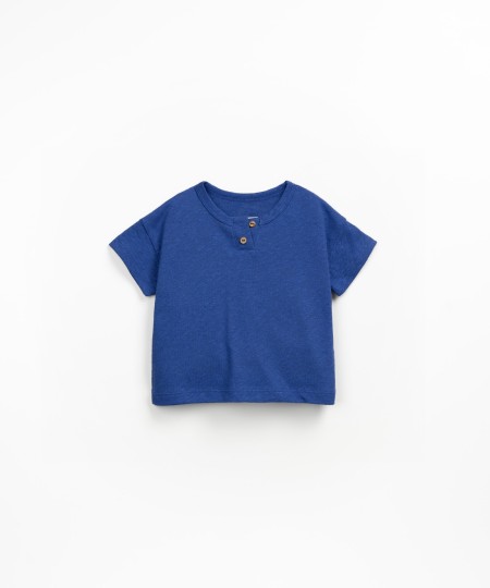 T-shirt en m�lange de lin et coton biologique