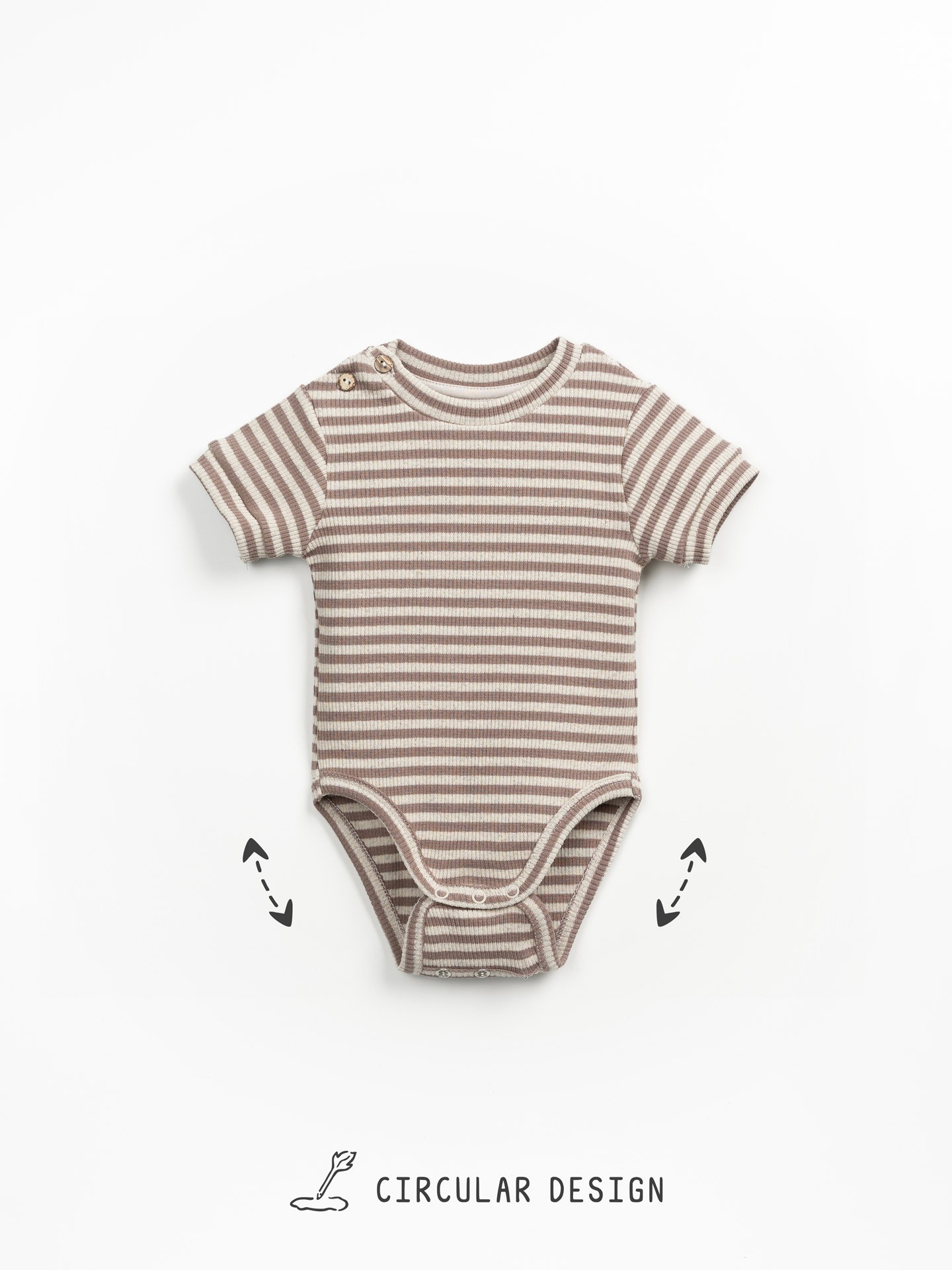 Striped pattern bodysuit
