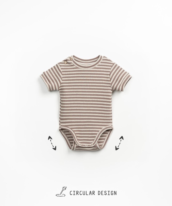 Striped pattern bodysuit