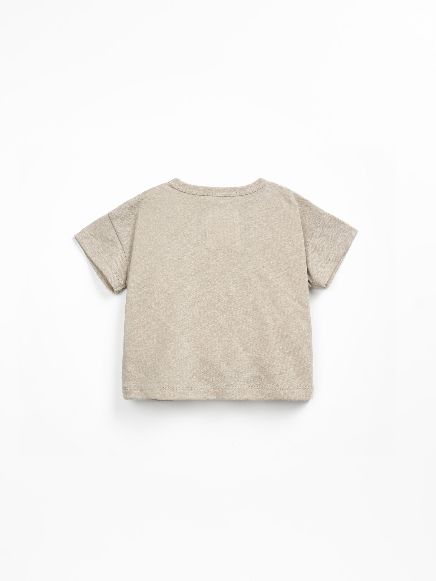 Camiseta en mezcla de lino y algodón orgánico