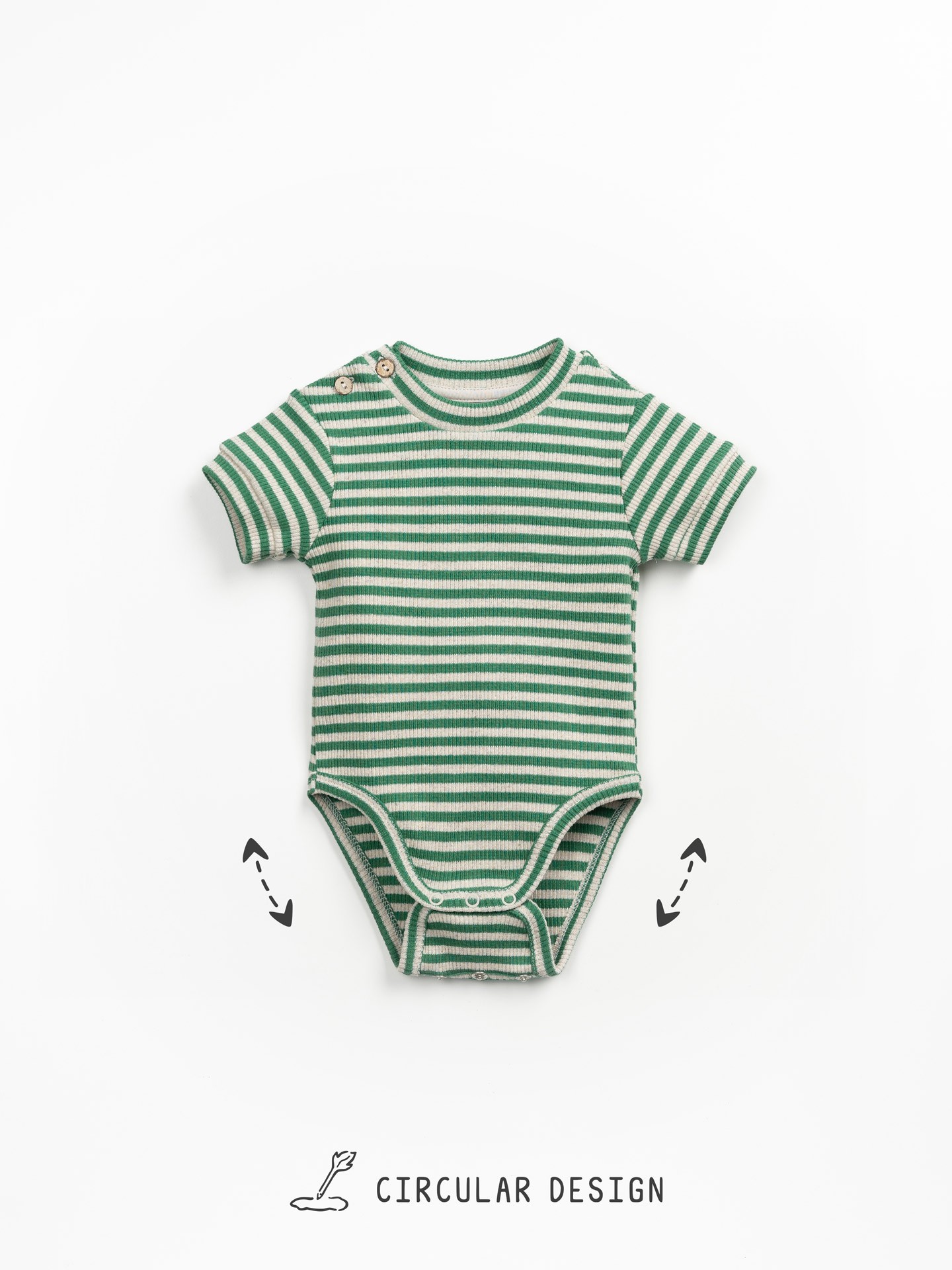 Striped pattern bodysuit